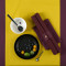 Салфетка под приборы из умягченного льна с декоративной обработкой бордового цвета essential, 35х45